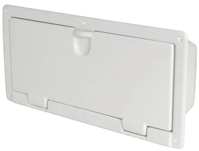 Image de Compartiment de rangement en ABS blanc brillant, 540 x 244 x 116 mm, 1 pièce