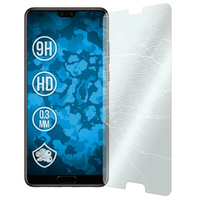 Produktbild von 2er-Pack PhoneNatic Glas-Folie klar  kompatibel mit Huawei P20 - Panzerglas für P20