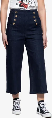 Produktbild von QUEEN KEROSIN Capri Jeans Im Vintage-Charme Der 50Er Dunkelblau 28