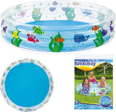 Obrázek produktu pro Bestway 51004, Nafukovací bazén, 282 l, Kulatý, 2 rok/roky, Vinyl, Vícebarevný