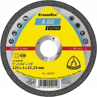 Image de Klingspor Kronenflex A 60 TZ Special Trennscheiben 125 x 1 x 22,23 mm 25 Stück