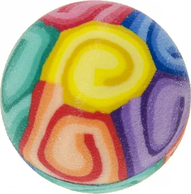 Produktbild von 48 Stück Flummi bunt "Curly" Supersprung - verschiedene Farben - ca. 3,6 cm