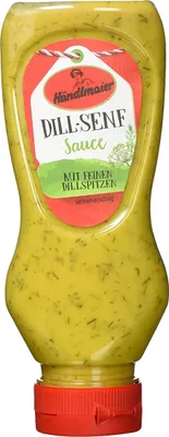 Produktbild von Händlmaier Dill Senf Sauce Vegan Milde Schärfe Flasche 225ml