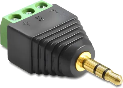 Obrázok produktu pre Adaptér Delock zástrčka jack 3,5 mm > svorkovnica 3 pin