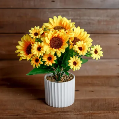 Produktbild von Künstliche Pflanze - Heimdekoration - Sonnenblume - 20 x 8 cm 1 Stück [11908]