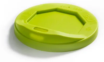 Produktbild von AKU® Deckel mit Trinköffnung für To Go Becher aus Kunststoff, Mehrweg, grün