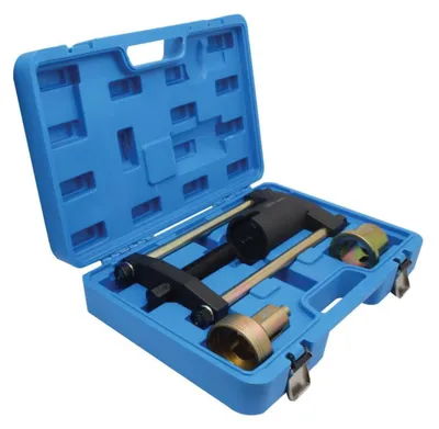 Immagine prodotto di Set di utensili per boccole forcella retrotreno per Ford, Mazda, Volvo, estrattore per boccole posteriori rimozione manubrio longitudinale