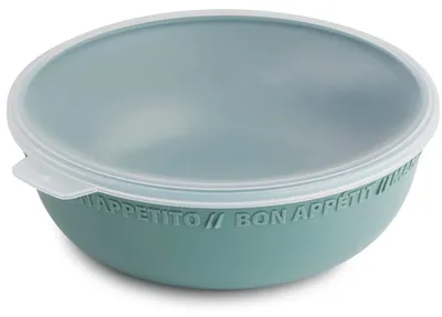 Schale mit Deckel, 0,35 l, grün/transparent, BPA-frei