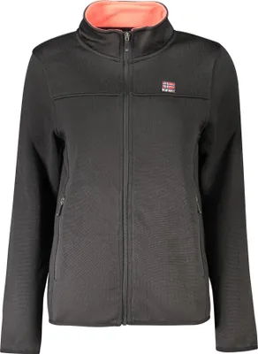 Produktbild von Damen-Sweatshirt Schwarz: Gefüttert, Taschen & Stickerei-Details