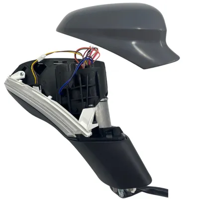 Immagine prodotto di Specchietto retrovisore esterno destro BILMAX di ricambio per Seat, Cupra | Leon (KL1, KL8) 2020-2024: regolabile elettricamente, ripiegabile elettricamente, indicatore di direzione, memoria, 12 pin