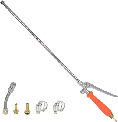 Productafbeelding van 3/8" & 1/4" Messing Barb Universele Sproeier Wand Vervanging, Sproeier Wand met Verstelbare Nozzle voor Onkruid Tuin Auto Wassen