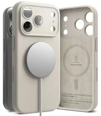 Immagine prodotto di Custodia Ringke Silicone Magnetico Magsafe Na Iphone 17 Pro Max - Beżowe