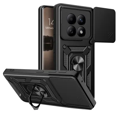 Produktbild von Armor Handyhülle für Xiaomi Redmi Note 15 / 15 5G Kameraschutz Handy Panzer Case Cover Schutzhülle Outdoor Farbe: Schwarz