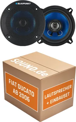 Produktbild von Lautsprecher Boxen Blaupunkt ICx663 - 16,5cm 3-Wege Auto Einbauzubehör - Einbauset passend für Fiat Ducato 3 250 Front - justSOUND