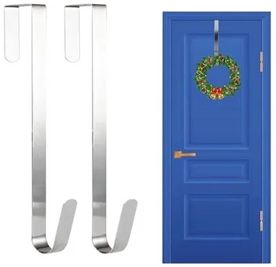 Produktbild von Türhalterung für Weihnachtskränze - 30 cm Metall Türkranzhalter