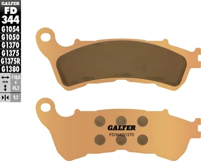Immagine prodotto di Pastiglie freno Galfer FD344G1370 in metallo sinterizzato STREET posteriori per Honda GL B Goldwing Tour ABS Gold Wing 1800 cc anno di costruzione 2012 - 2023