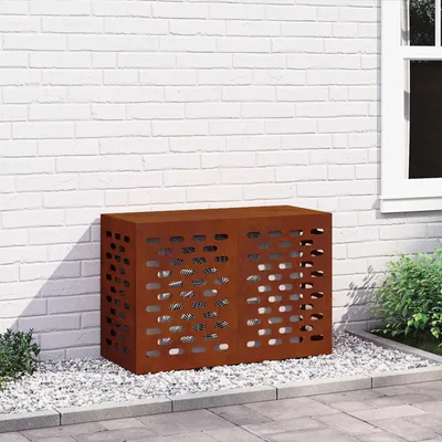Zdjęcie produktu dla vidaXL Osłona klimatyzacji Rusty 90 x 40 x 60 cm Stal odporna na warunki atmosferyczne