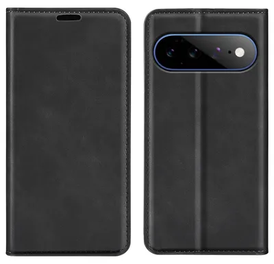 Produktbild von MobyDefend Hülle für Google Pixel 11 Pro XL - Premium Klapphülle mit Kartenfächern und Standfunktion – Magnetverschluss - Schwarz