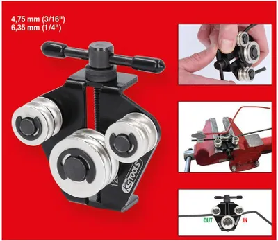 Obrázok produktu pre Nástroj na rovnanie / ohýbanie brzdového vedenia, 4,75 mm (3/16") + 6,35 mm (1/4")