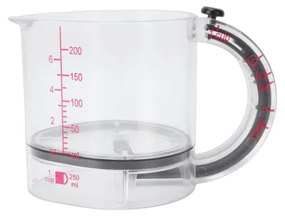 Obrázok produktu pre Adjustable Measuring Cup 4 in 1 Multi Functional with Base for Cooking Baking Ingredients