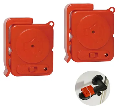Immagine prodotto di Allarmi per porte e finestre, 120 dB, sensore a vibrazione per porte e finestre, colore nero