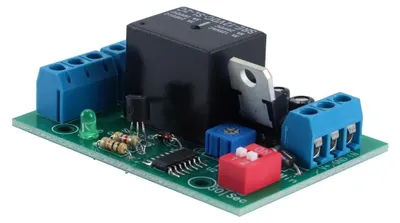 Verzögerungsrelaismodul 12V DC DPDT 2-Kanal 10A 0-300s