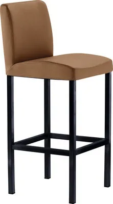 Produktbild von Barstuhl Mayer Sitzmöbel 1113 40 x 45 x 94 cm Stahl schwarz/hellbraun