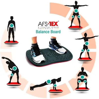 Produktbild von Balance Board für aktives Stehen 50x35cm schwarz-rot