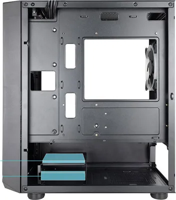 Produktbild von TooQ Seizure, Mini Tower, PC, Schwarz, micro ATX, Mini-ITX, Stahl, Multi
