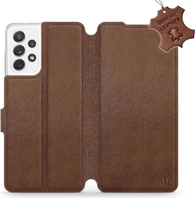 Produktbild von Echtleder Handyhülle für Galaxy A72 5G, Mobiwear Leather, Braun