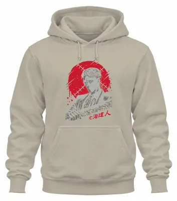 Produktbild von Samurai Katana Anime Yakuza Gentleman Blut Noir Steampunk Hoodie Kapuzenpullover, Natur, S