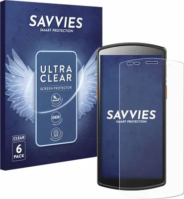 Produktbild von 6x Für Urovo DT50 5,7" Schutzfolie Savvies Displayschutz Display Schutz Folie Klar Transparent