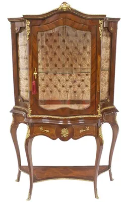 Immagine prodotto di Vetrina barocca Casa Padrino 105 x 42 x h. 174 cm - Mobili barocchi - Vetrina - Mobile da soggiorno