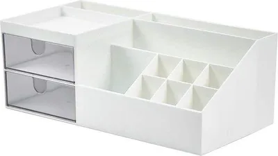 Obrázek produktu pro Dvojitý organizér na kosmetiku do koupelny, ložnice nebo kanceláře