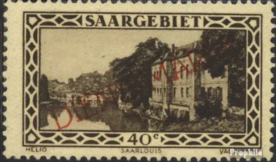 Produktbild von Briefmarken Saarland 1929 Mi D27 postfrisch Freimarken