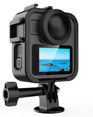 Immagine prodotto di Telaio in plastica per GoPro MAX2 con copertura laterale della batteria - Accessori per videocamera
