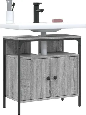 Produktbild von Waschbeckenunterschrank Grau Sonoma 60x30x60 cm Holzwerkstoff 842439