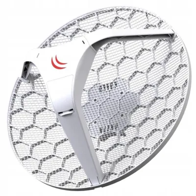 Produktbild von Mikrotik RBLHG-5nD, 24,5 dBi, 5 GHz, IEEE 802.11a, IEEE 802.11n, 10/100Base-T(X), 24,5 dBi, 600 MHz