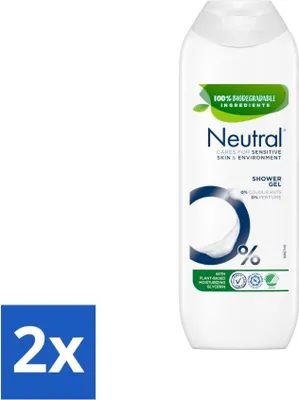 Produktbild von Neutral - Duschgel - Empfindliche Haut - 0% Farbstoff & Parfüm - Mit pflanzlichem Glycerin - 250 ml - Vorteilspack - 2 Stücke