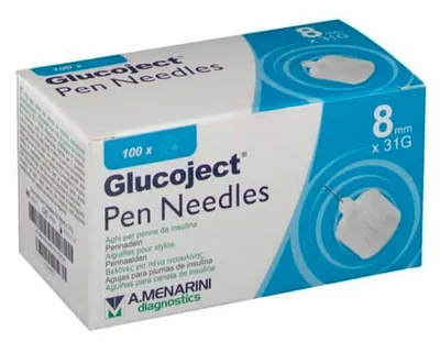 Produktbild von Menarini Glucoject Aguja Insulina 31gx8mm 100 Uds