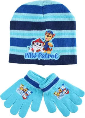 Produktbild von Paw Patrol Ready Kinder Mütze & Handschuh Set Winter