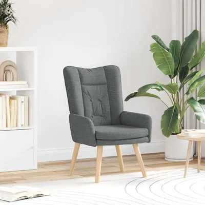 Produktbild von Dunkelgrauer Sessel aus Stoff, 63 x 67 x 94 cm