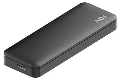 Produktbild von ADJ Externe M.2 NVMe PCIe SSD-Box AHS07 USB 3.1 Gen 2, Aluminium, schwarz