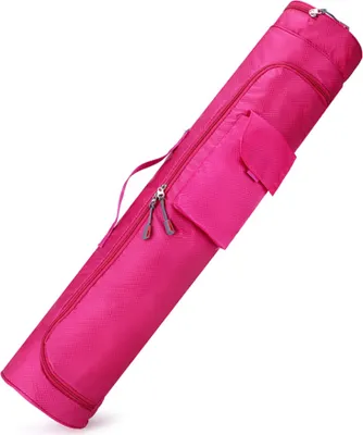 Produktbild von Yogatasche Multifunktion, wasserdichte Yogamattentasche, Trainingsbag mit Außentasche, Magenta