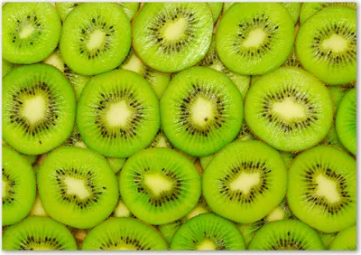 Produktbild von Tulup® Leinwandbild - 100x70 cm - Wandkunst - Drucke auf Leinwand - Leinwanddruck  - Essen & Getränke - Grün - Kiwi