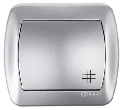 Produktbild von Kontakt-Simon AW7/26, Kunststoff, Aluminium, IP20, 250 V, 10 A, 90 mm