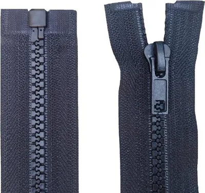 Zdjęcie produktu dla Vislon nr 5 Zamek błyskawiczny – rozdzielny – plastikowy – grube ząbki – czarny – 220 cm