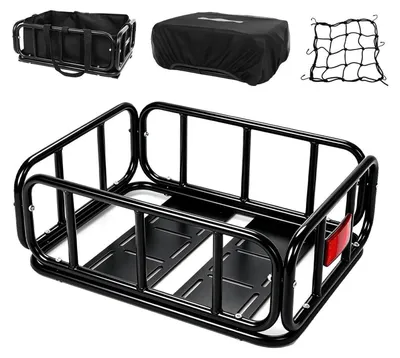 Image de Panier arrière pour vélo, grande capacité, amovible, pour porte-bagages, 20 litres