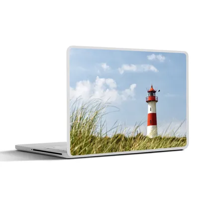 Produktbild von MuchoWow® Laptop Aufkleber Sticker Cover Meer - Leuchtturm - Deutschland 32.5x23.5 cm - Sticker für Laptop - Selbstklebend