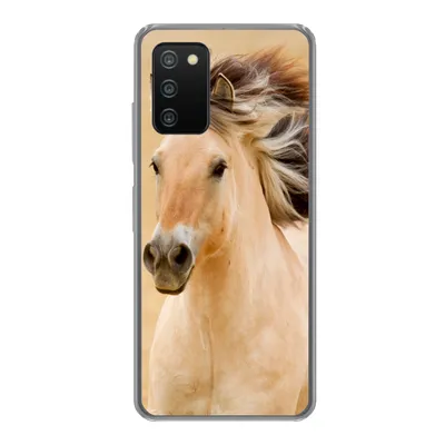 Produktbild von MuchoWow® Handyhülle Schutzhülle Hülle für Samsung Galaxy A03s Pferde - Tiere - Mähne - Porträt Silikon Softcase Handy Hülle - Schutz